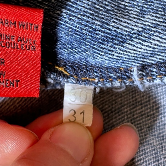 Vintage American Motorcycle Jeans in perfectly worn in condition, Sz 30 - Picture 13 of 15